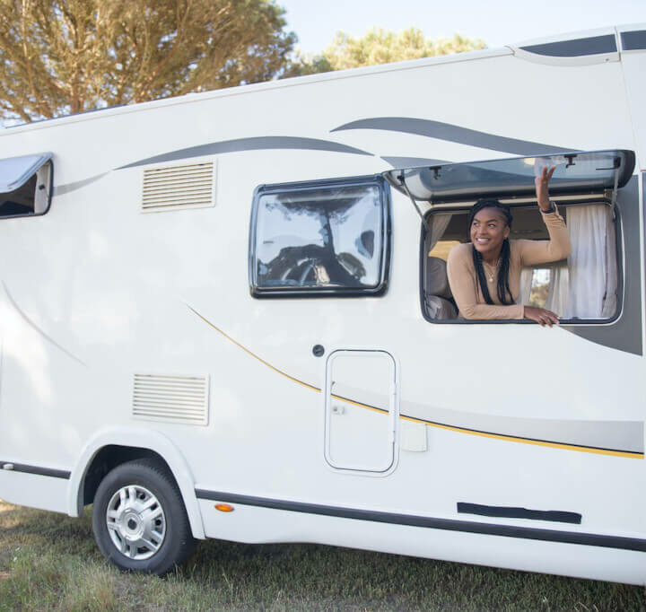 Luxurious Grey Caravans Are Prepared to Take Off